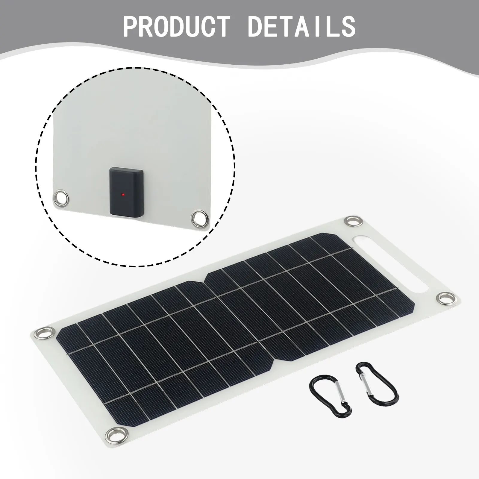 Sustainable Living Usa - แผงโซลาร์เซลล์ 5V 10W 5V 10W เครื่องชาร์จพลังงานแสงอาทิตย์