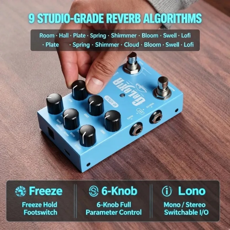 เอฟเฟกต์กีตาร์ M-VAVE Reverb พ - Sustainable Living Usa บทวิจารณ์และราคา