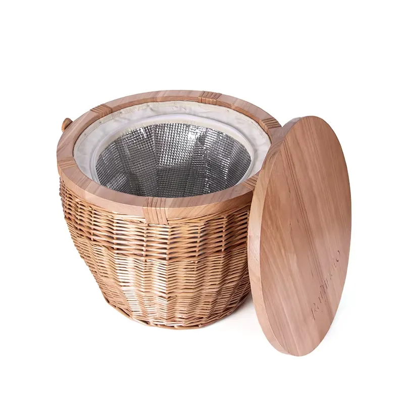 ตะกร้าปิกนิกหวายเทียมขนาดใหญ่ท - Sustainable Living Usa บทวิจารณ์และราคา