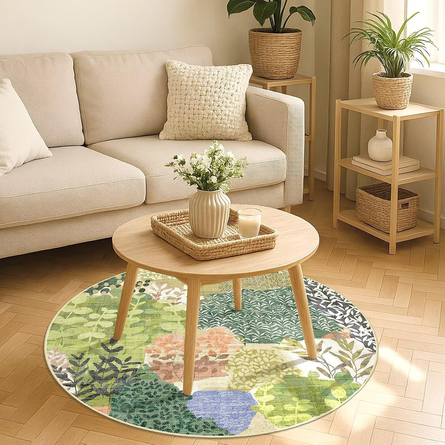 พรมปูพื้นทรงกลมสไตล์โบโฮสุดเก๋ - Sustainable Living Homes บทวิจารณ์และราคา